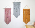 18 inch Macrame wall hangings. 18 color choices. Made to order.