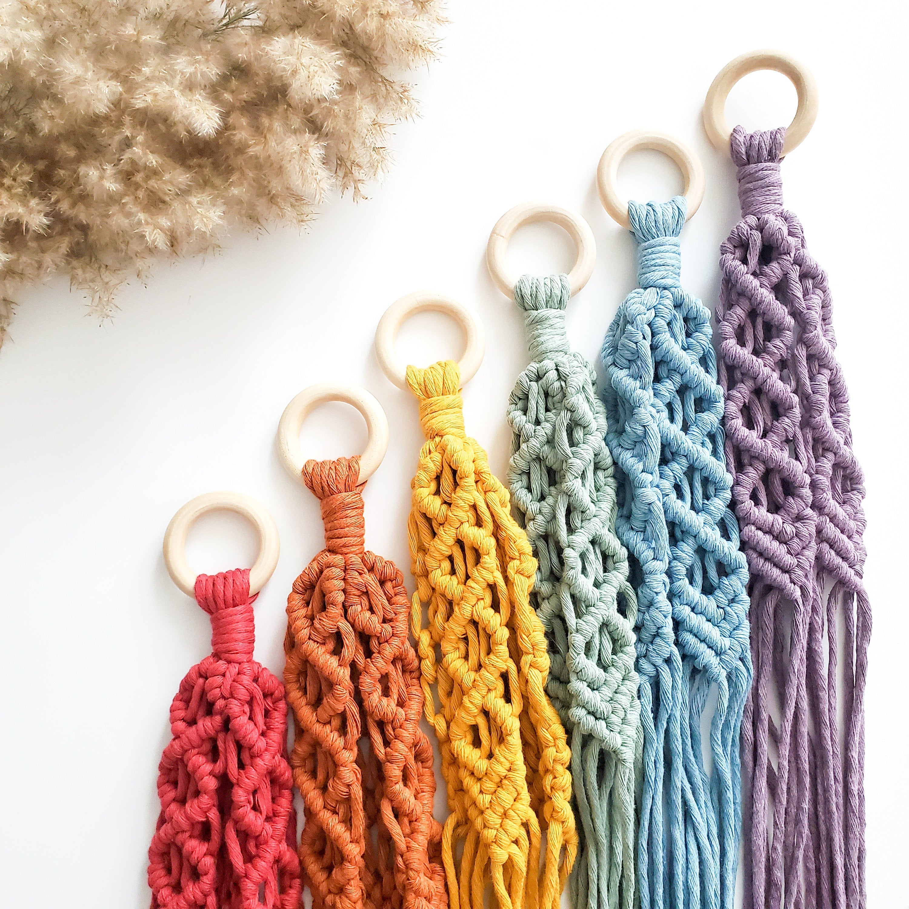 Handmade Macrame plant hangers Diamond style. Made to order.