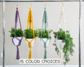 Handmade Macrame plant hangers Diamond style. Made to order.